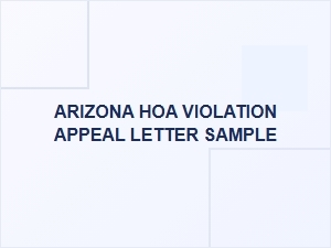 How to Appeal an Arizona Hoa Violation