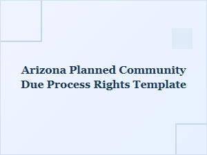 Due Process Rights in Arizona Planned Communities